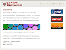 Tablet Screenshot of newton-decorators.com